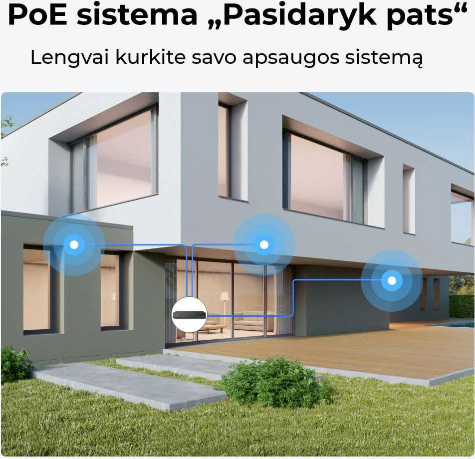 Išmani lauko apsaugos kamera Reolink P330, 4K, IP66