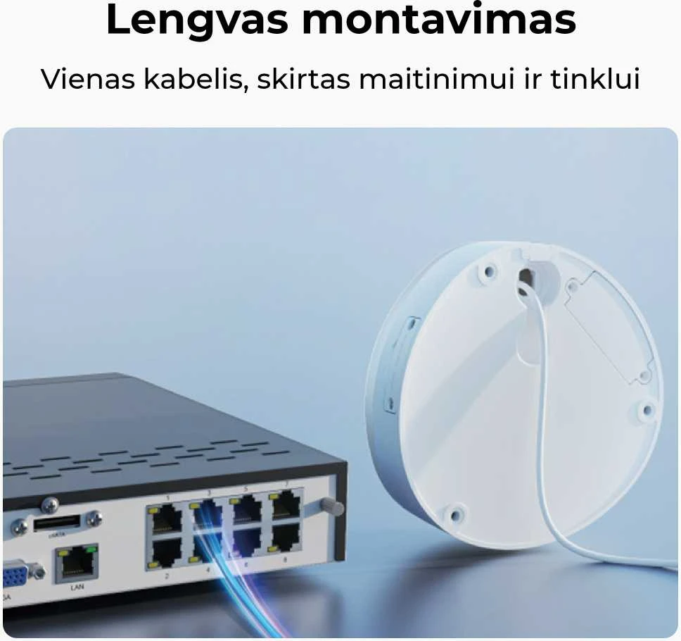 Išmani lauko apsaugos kamera Reolink P330, 4K, IP66