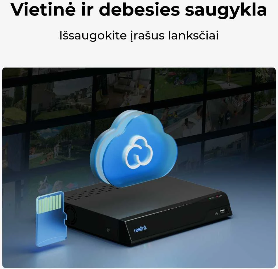 Išmani lauko apsaugos kamera Reolink Lumus Series E430 su apšvietimu, 2K, Wi-Fi