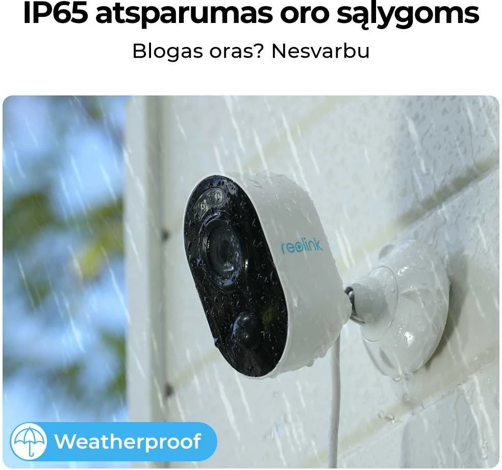 Išmani lauko apsaugos kamera Reolink Lumus Series E430 su apšvietimu, 2K, Wi-Fi