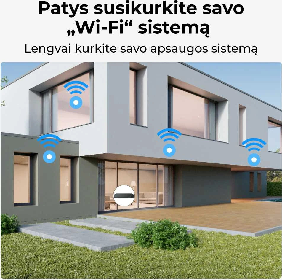 Išmani lauko apsaugos kamera Reolink W320 su apšvietimu, 5MP, IP67