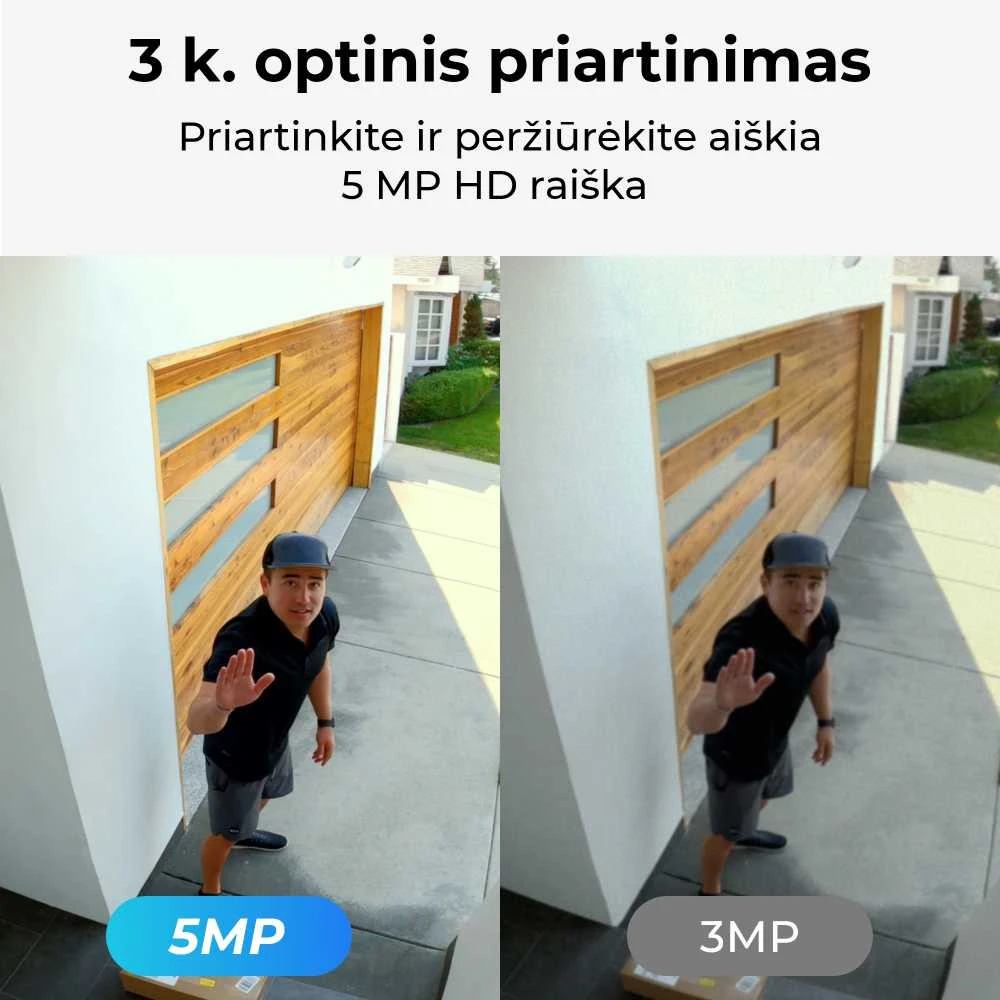 Išmani lauko apsaugos kamera Reolink W320 su apšvietimu, 5MP, IP67