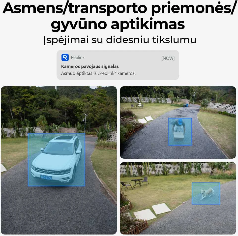 Išmani lauko apsaugos kamera Reolink W320 su apšvietimu, 5MP, IP67