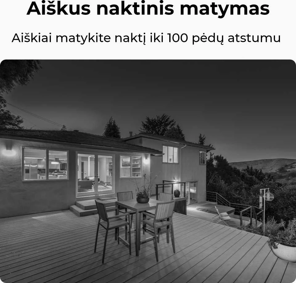 Išmani lauko apsaugos kamera Reolink W320 su apšvietimu, 5MP, IP67