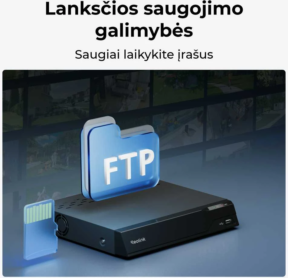 Išmani lauko apsaugos kamera Reolink W320 su apšvietimu, 5MP, IP67