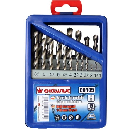 Grąžtas Irwin Metalo grąžtų rinkinys 1-10 mm 19 vnt