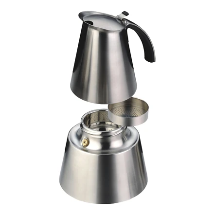 Kavos aparatas Rommelsbacher Espresso maker EKO 366/E Manual Elektrinė moka pot, 365 W, Nerūdijantis plienas/ juodas