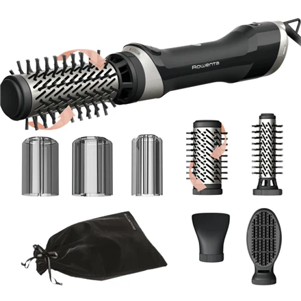 Rowenta Activ UB9540F0 hair styling tool Hot air brush Warm Juodas, Sidabrinis 1000 W