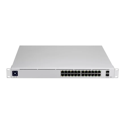 Maršrutizatorius UBIQUITI USW-Pro-24-POE UniFi komutatorius, 24 x 400 W, 24 gigabito RJ45 prievadai, 2 SFP+ prievadai, PoE++