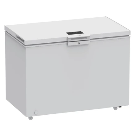 Whirlpool Šaldiklis | W3RHS30DW | Energy efficiency class D | Chest | Free standing | Height 85 cm | Total net capacity 308 L | Baltas | Ekranas