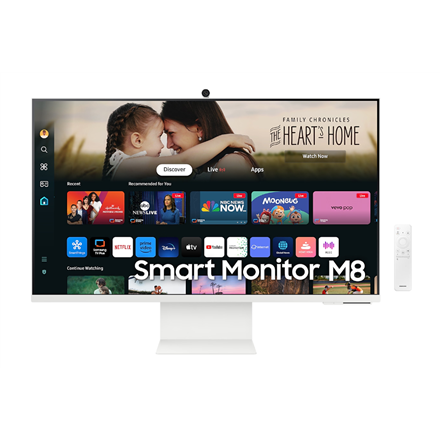 Monitorius Samsung | LS32DM801UUXDU | 32 " | VA | 16:9 | 60 Hz | 4 ms | 3840 x 2160 pikselių | 400 cd/m² | HDMI jungtys quantity 1 | Baltas