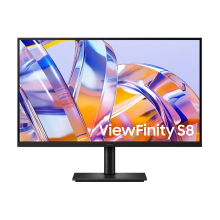 Samsung LS32H800UAUXEN 32" ViewFinity UHD S8 S80UH 4K Monitorius, 3840x2160/16:9/350cd/m2/5ms/HDMI,DP,USB | Samsung