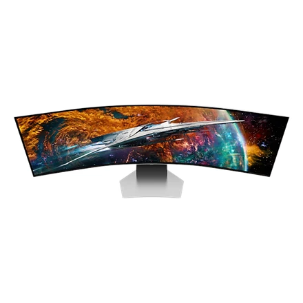 Samsung | Odyssey OLED G9 G95SC Monitorius | LS49CG950SUXDU | 49 " | QHD | 32:9 | 240 Hz | 0.03 ms | 5120 x 1440 | 250 cd/m² | HDMI jungtys quantity 1 | Sidabrinis