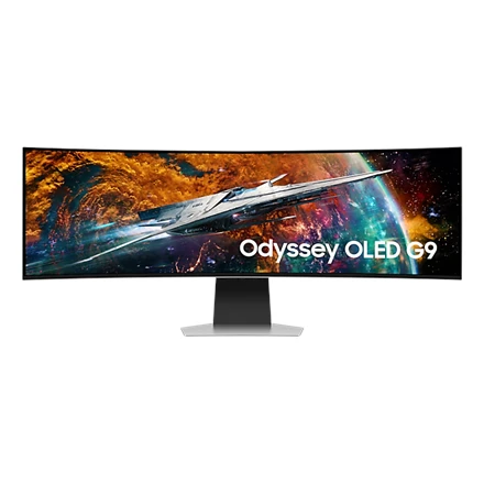 Samsung | Odyssey OLED G9 G95SC Monitorius | LS49CG950SUXDU | 49 " | QHD | 32:9 | 240 Hz | 0.03 ms | 5120 x 1440 | 250 cd/m² | HDMI jungtys quantity 1 | Sidabrinis