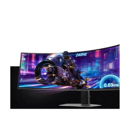 Monitorius Samsung | LS49DG934SUXEN Odyssey G9 G93SD | 49 " | OLED | DQHD | 32:9 | 240 Hz | 0.03 ms | 5120 x 1440 pikselių | 250 cd/m² | HDMI jungtys quantity 1 | Sidabrinis