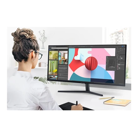 Samsung Monitorius LS34C500GAUXEN 34 "/VA/ 3440x1440 Ultra WQHD/ 21:9/ 2xHDMI/1xDP 5ms (GTG)
