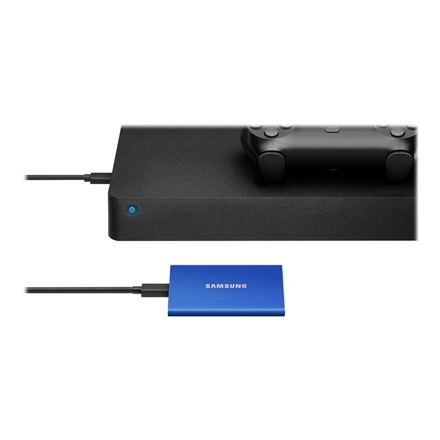 Išorinis kietasis diskas SSD SAMSUNG|T7/1TB/USB 3.2/Rašymo greitis 1000 MBytes/sec/Skaitymo greitis 1050 MBytes/sec/MU-PC1T0H/WW