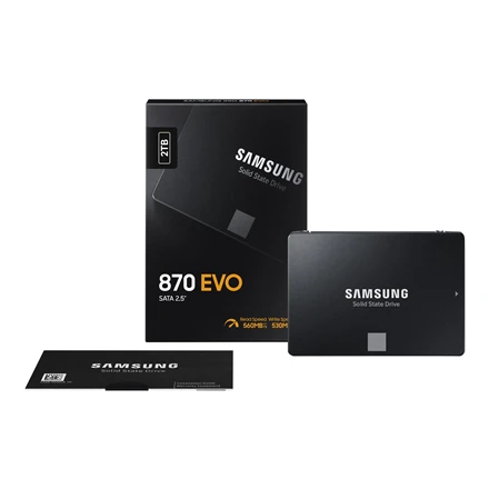 Kietasis vidinis diskas SSD SAMSUNG 870 EVO 2TB/SATA 3.0|MLC/MZ-77E2T0B/EU