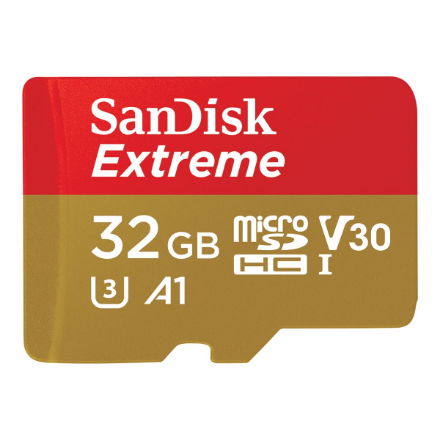 Atminties kortelė Sandisk Extreme microSDHC UHS-I 32GB