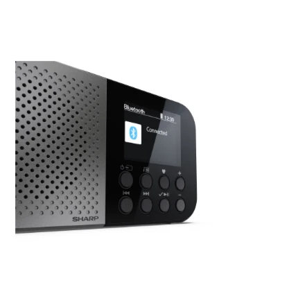 „Sharp OSAKA“ kišeninis / rankinis nešiojamas skaitmeninis radijas | DR-P520(GY) | „Bluetooth“