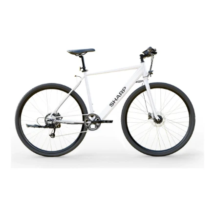Sharp Hibridinis elektrinis dviratis 21”, 250 W, Blizgios baltos spalvos (BK-GS03E-W)