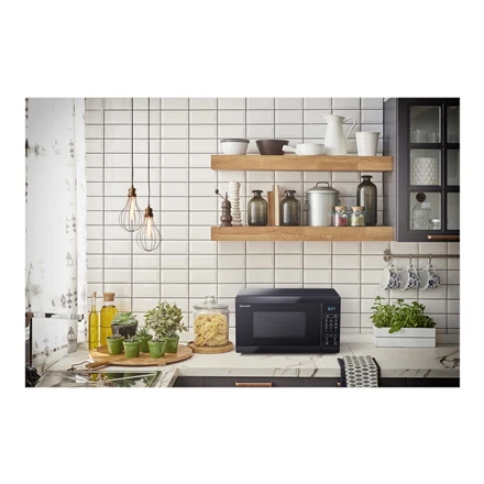 Sharp Aštrus | Mikrobangų krosnelė su grotelėmis | YC-MG02E-B | Laisvai stovintis | 800 W | Grilis | Juodas