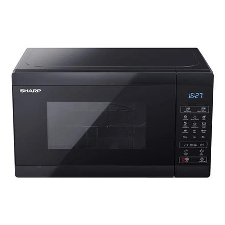 Sharp Aštrus | Mikrobangų krosnelė su grotelėmis | YC-MG02E-B | Laisvai stovintis | 800 W | Grilis | Juodas