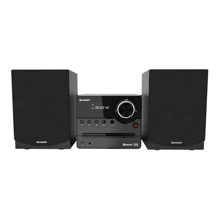 Muzikinis centras Sharp XL-B512(BK) Hi-Fi Micro System, CD/FM/USB/Bluetooth v5.0, 45W, Juodas | Sharp | Hi-Fi Micro System | XL-B512(BK) | Juodas | USB port | AUX in | Bluetooth | CD grotuvas | FM radio | Belaidė jungtis