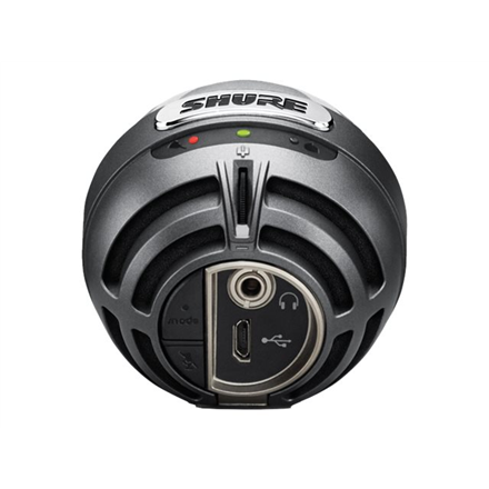 Shure MV5 skaitmeninis kondensatorinis mikrofonas, Pilkas | Shure | Skaitmeninis kondensatorinis mikrofonas | MV5-DIG | Pilkas | Lightning, USB