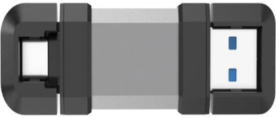 Silicon Power dvigubas USB diskas | „Mobile C51“ | 64 GB | USB C / A tipo | Sidabrinis