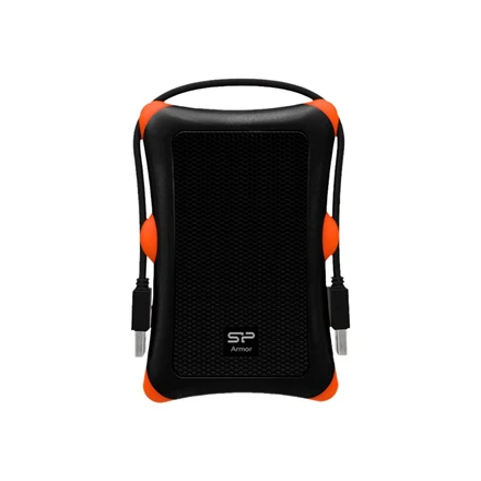 Silicon Power Armor A30 HDD / SSD aptvaras Juoda, Oranžinė
