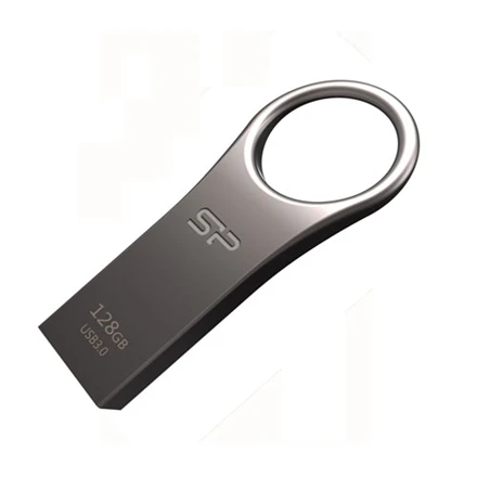 Silicon Power Jewel J80 128 GB USB 3.0 Sidabrinis