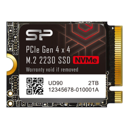 Silicon Power SSD | UD90 | 500 GB | SSD form factor M.2 2230 | Solid-state drive sąsaja PCIe Gen4x4 | Skaitymo greitis 4700 MB/s | Rašymo greitis 1700 MB/s