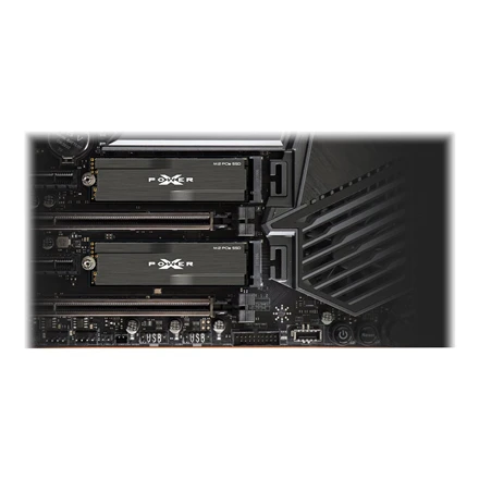 „SILICON POWER“ KOMPIUTERIŲ IR RYŠIO DISKAS „SILICON POWER“ SSD P34XD80 1TB M.2 PCIe Gen3 x4 NVMe 3400/3000 MB/s radiatorius
