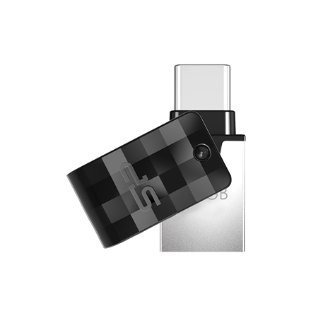 Silicon Power USB 3.2 Flash Drive Mobile C31 16 GB, USB Type-C/USB 3.2 Gen 1, Juodas