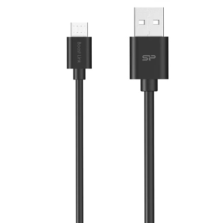 Silicon Power USB A iki Micro USB-B kabelis LK10AB Juodas
