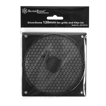 SilverStone Fan grille SST-FF121B Juodas, 120 x 120 x 4.68 mm