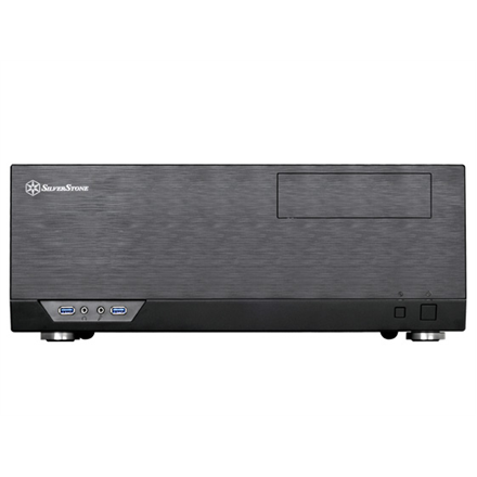 PC korpusas Silverstone SST-GD09B Grandia HTPC ATX, Juodas