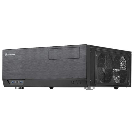 PC korpusas Silverstone SST-GD09B Grandia HTPC ATX, Juodas