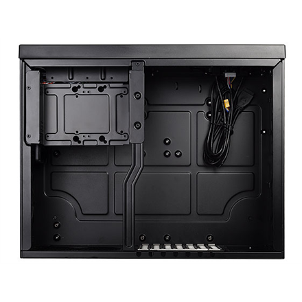 PC korpusas Silverstone SST-GD09B Grandia HTPC ATX, Juodas