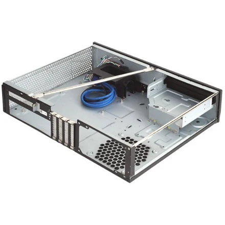 SilverStone Milo 03 Kompiuterio važiuoklė USB 3.0 x2, Mic x1, Spk x1, juodas, Micro ATX, Maitinimo šaltinis Komplekte Ne