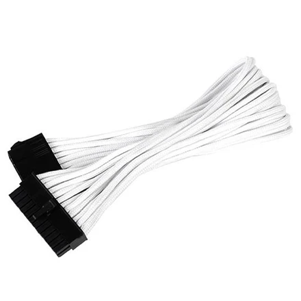 SilverStone SST-PP07-MBW 1 x pagrindinės plokštės 24 kontaktų jungtis, Išplėskite kabelio ilgio esamą maitinimo šaltinį, Suderinamas su visais PSU.