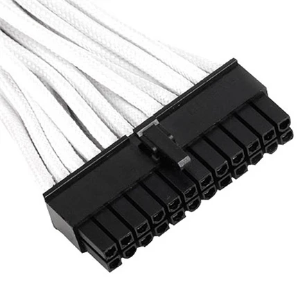SilverStone SST-PP07-MBW 1 x pagrindinės plokštės 24 kontaktų jungtis, Išplėskite kabelio ilgio esamą maitinimo šaltinį, Suderinamas su visais PSU.