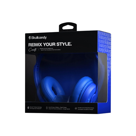 Skullcandy | Belaidės Ausinės | Cassette | Belaidės/su laidu | Ant ausų uždedamos | Mikrofonas | Mėlyna | Belaidės