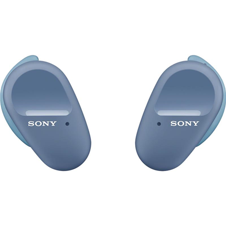 Visiškai belaidės triukšmą slopinančios ausinės Sony WF-SP800N, sunkioms  treniruotėms, Mėlynos | Varle.lt