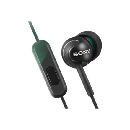 Į ausis įdedamos ausinės Sony MDR-EX110AP su mikrofonu, Juodos