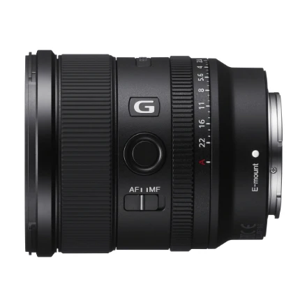 Sony FE 20 mm F1.8 G MILC „Ultra“ platus objektyvas Juoda