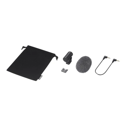 Sony | Šautuvo mikrofonas | ECM-G1 | Dažnio atsakas: 50 Hz - 20000 Hz; Priekinis jautrumas: -36dB (0dB=1V/Pa, 1kHz); Maksimalus įvesties garso slėgio lygis: 125 dB