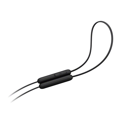 Belaidės į ausį įdedamos ausinės Sony WI-C200B, juodos