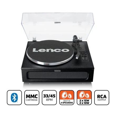 Patefonas Lenco LS-430BN, juodas